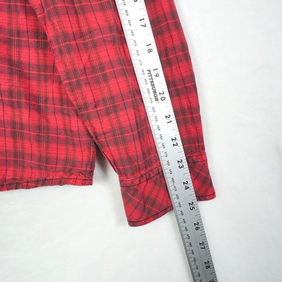 Vintage Carhartt Rugged Outdoor Wear Men's Size‎ Large Plaid Denny Shirt Button - Picture 7 of 8